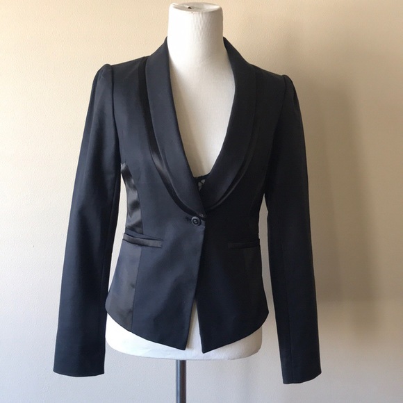 Anthropologie Elevenses Black Blazer size 0 - Picture 2 of 5